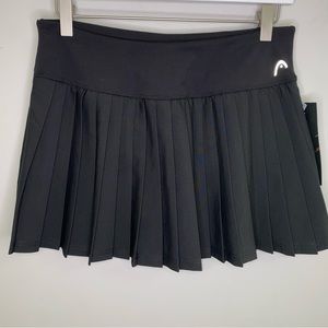 Head NEW Teammate pleated black skort skirt tennis pickleball size Medium